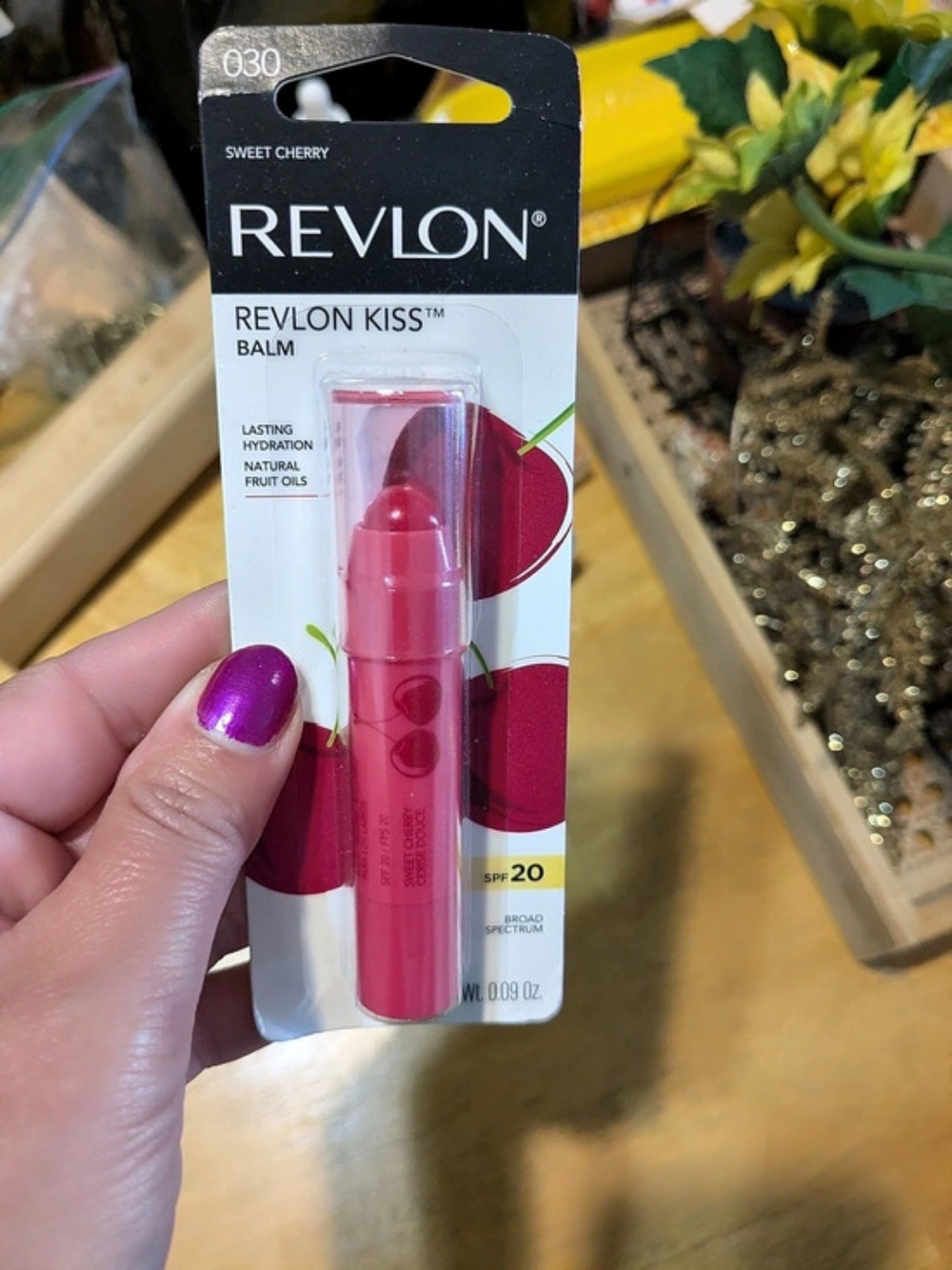 Revlon Kiss Balm Sweet Cherry 030 Sweet Cherry Lip Balm SPF 20 NWT
